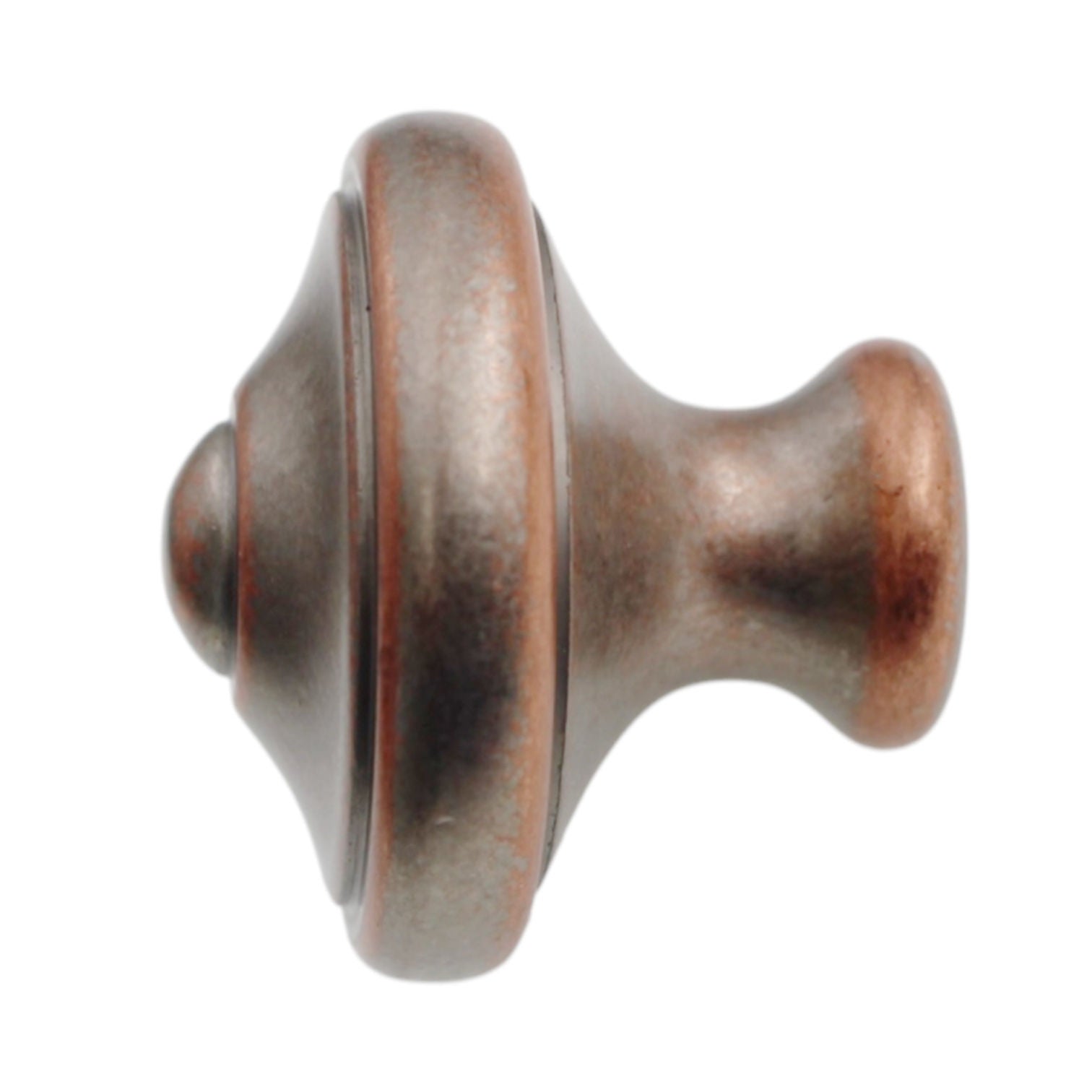 Schaub Charlevoix Distressed Nickel Copper 1 1/8" Round Cabinet Knob 150-DNC