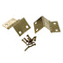 Pair of Polished Brass Full 3/4" Inset Wrap Around Hinges Loose Pin 155-03