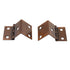 Pair of Satin Antique Copper Full 3/4" Inset Wrap Around Hinges Loose Pin 155-08