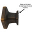Jeffrey Alexander Rochester Mosaic 1 1/8" Square Knob Antique Satin Brass 155