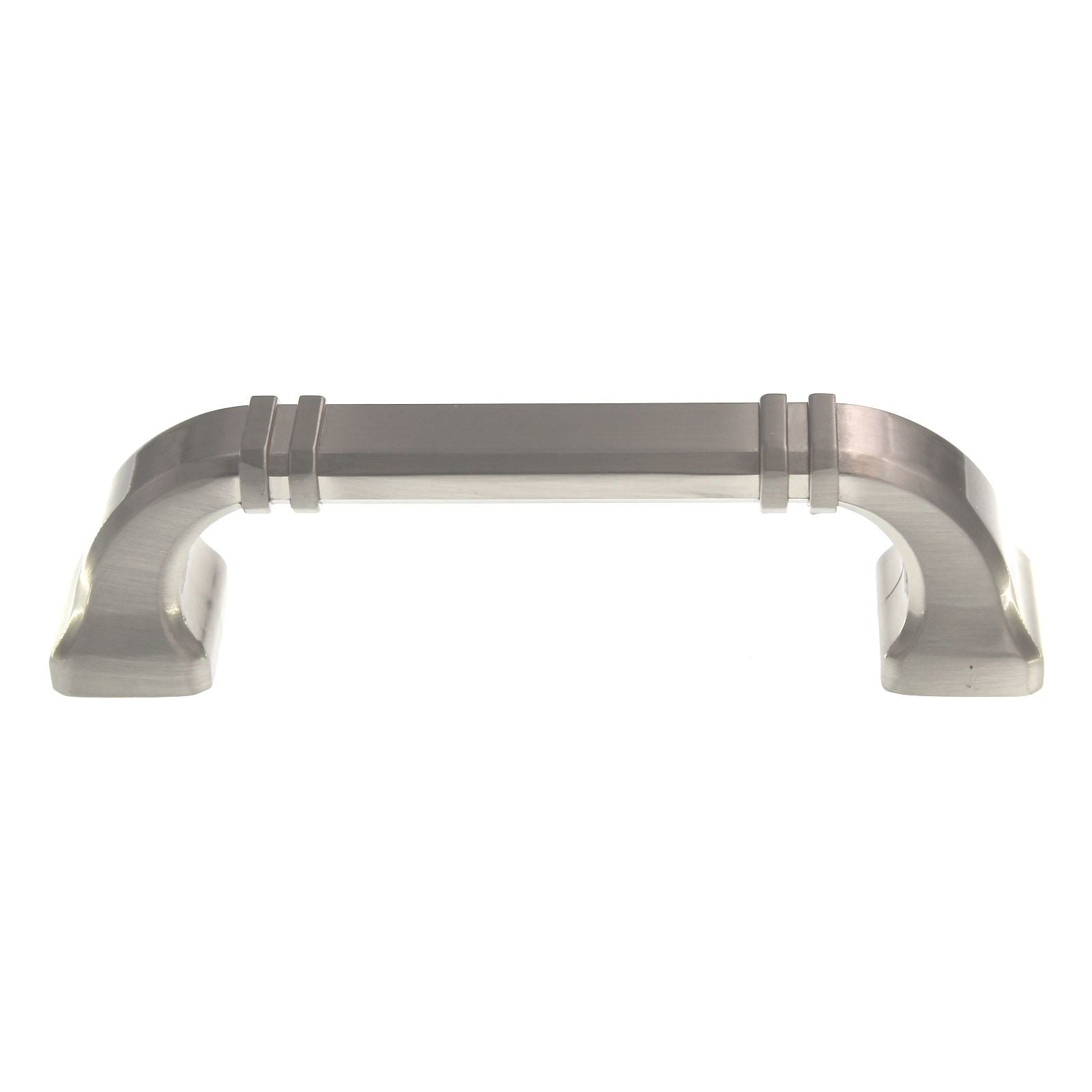 Jeffrey Alexander Ella 3 3/4" (96mm) Ctr Cabinet Arch Pull Satin Nickel 165-96SN