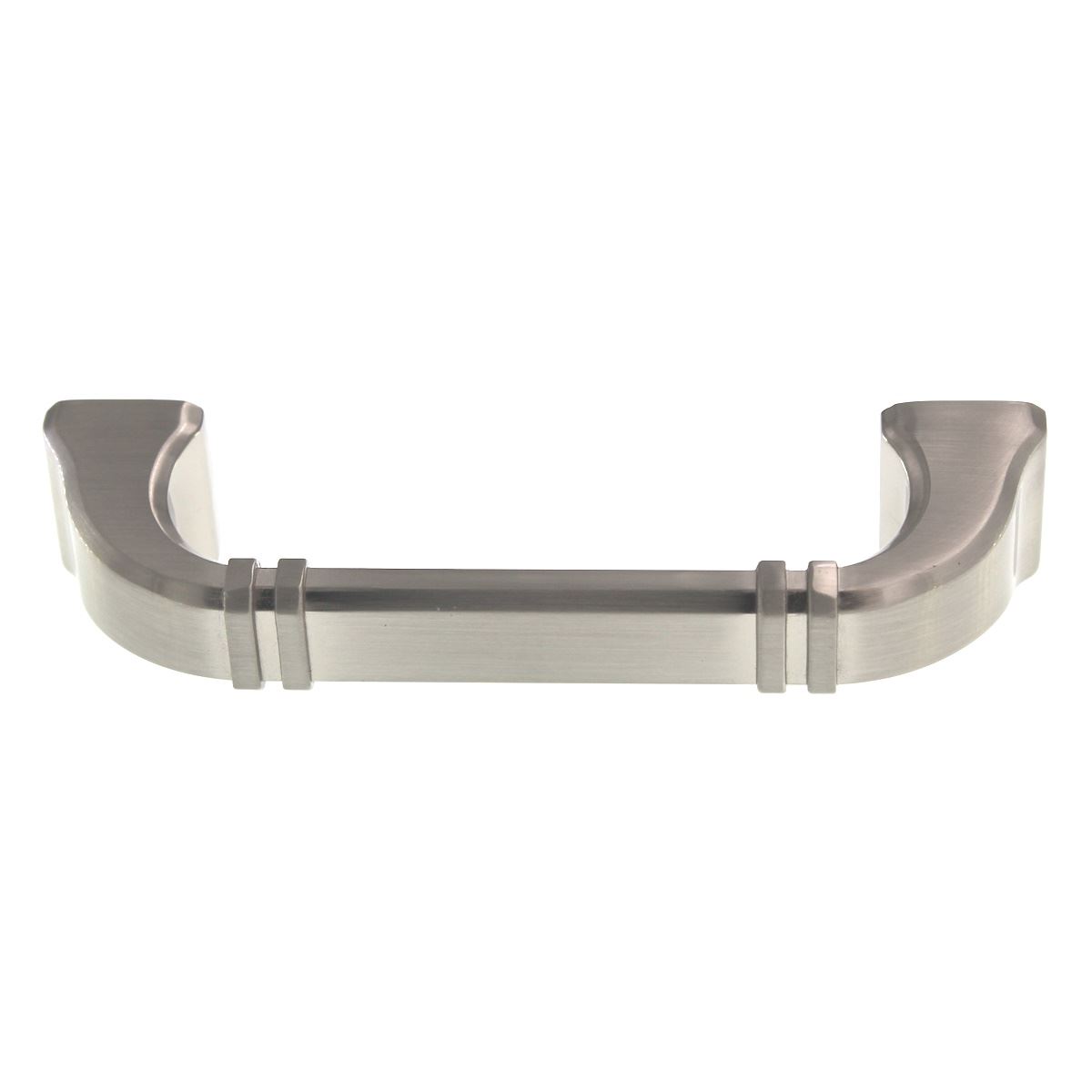 Jeffrey Alexander Ella 3 3/4" (96mm) Ctr Cabinet Arch Pull Satin Nickel 165-96SN