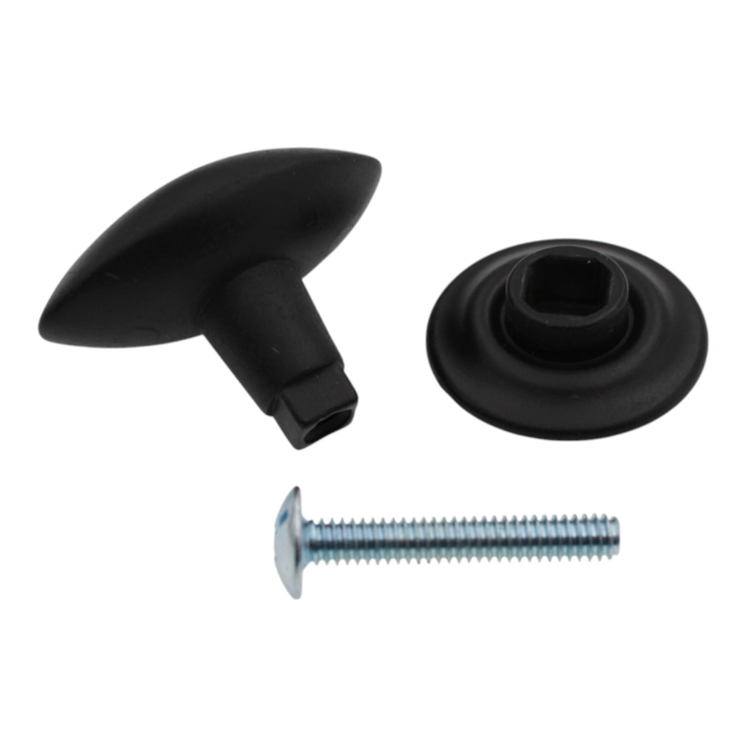 Schaub  Matte Black 1 5/16" Oval Cabinet Knob 167-MB