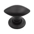Schaub  Matte Black 1 5/16" Oval Cabinet Knob 167-MB