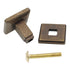 Schaub Grand Rapids Olde Bronze 1" Square Cabinet Knob 168-OB