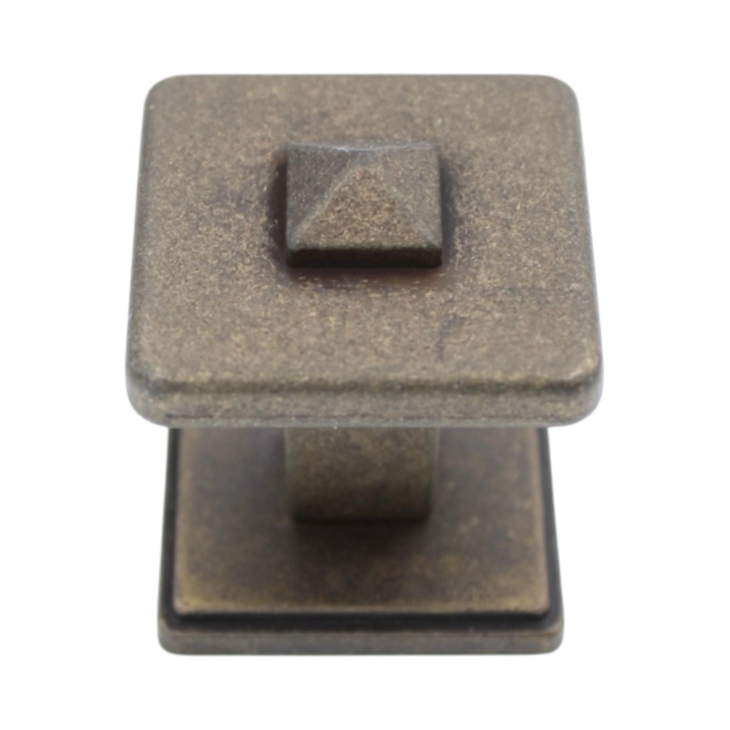 Schaub Grand Rapids Olde Bronze 1" Square Cabinet Knob 168-OB