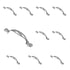 10 Pack Amerock Allison 170CH Polished Chrome 3"cc Arch Cabinet Handle Pulls