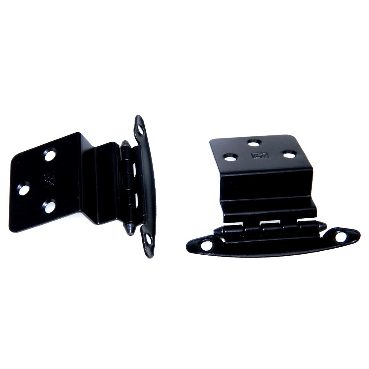 Pair Oil-Rubbed Bronze 1/2" Inset Hinges Face Mount Non Self-Closing AP 17T-ORB
