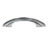 Vintage Chrome Steel Cabinet Pull Black Lines 4 1/2 Inch Length NB201