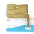 Bright Brass Overlay Pivot Pin Cabinet Hinges Top and Bottom Heavy Duty 2033-3