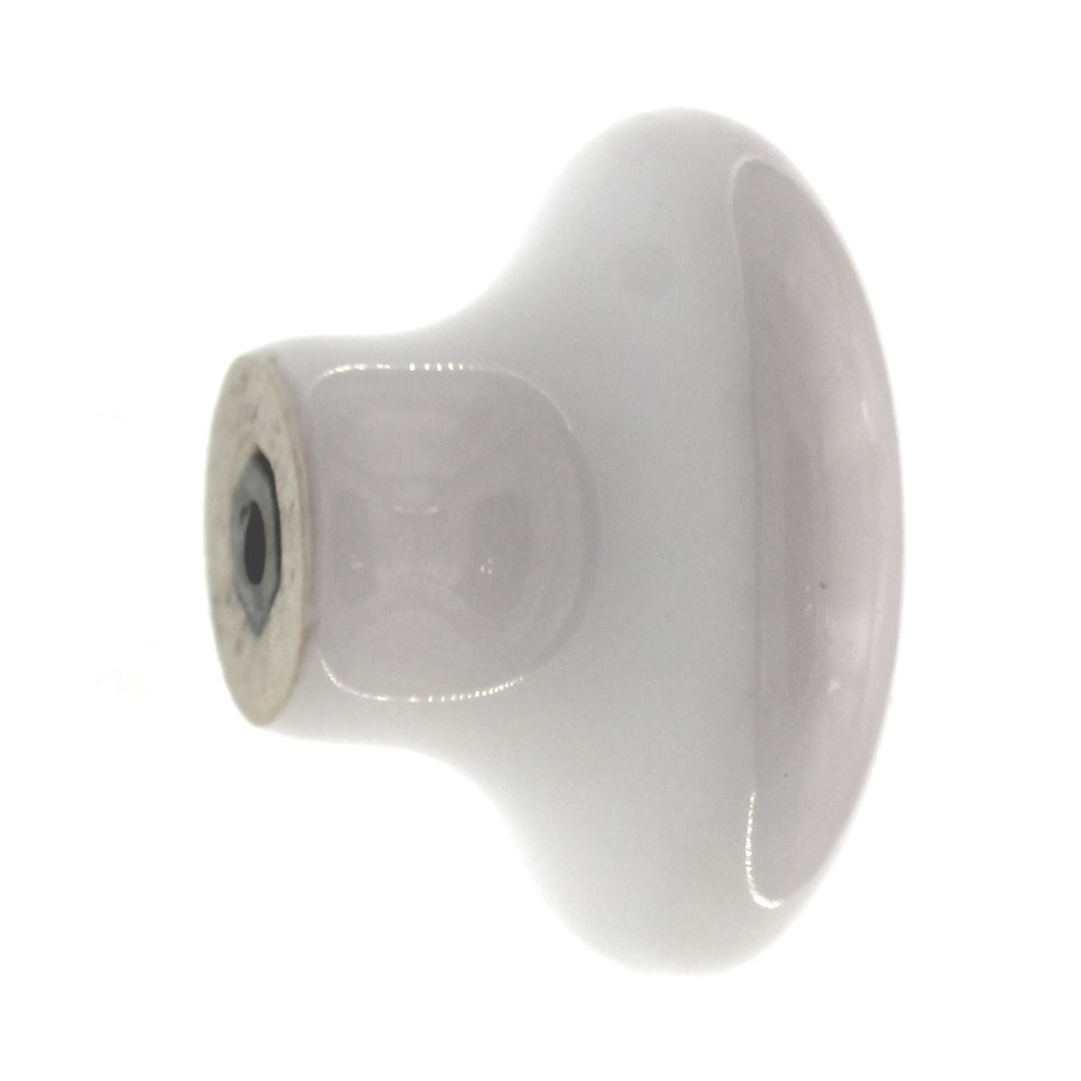 221DEL White with Blue Flower 1 1/2" Mushroom Cabinet Knob Pull Amerock Hardware