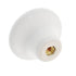 Amerock Allison 1 1/2" White Round Red Rose Porcelain Cabinet Knob 221WHT