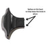 Jeffrey Alexander Maybeck 1 11/16" Cabinet Knob Black Nickel 225BN