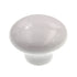232WHT White Ceramic 1 1/4" Mushroom Cabinet Knobs Pulls Amerock Allison Value
