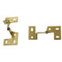 Pair of Jaybee Pivot Pin Overlay Cabinet Hinges 3/4" Frame Polished Brass 236-30