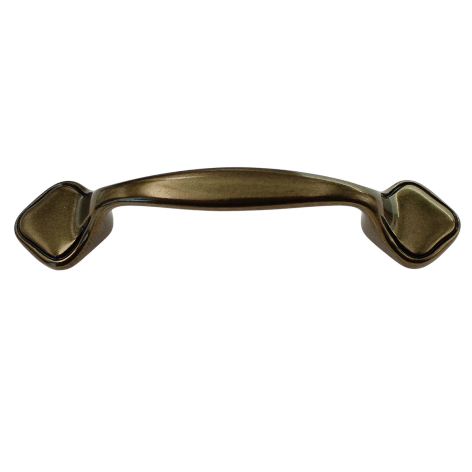 Vintage Amerock Allison Light Brass 3"cc Cabinet Arch Pull Handle 253LB