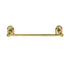 Emtek Traditional Brass French Antique 18" Towel Bar #8 Rosette 26021