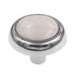 Amerock Allison 1 1/4" Polished Chrome and White Ceramic Center Cabinet Knob 262WCH