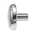 Amerock Allison 1 1/4" Polished Chrome and White Ceramic Center Cabinet Knob 262WCH