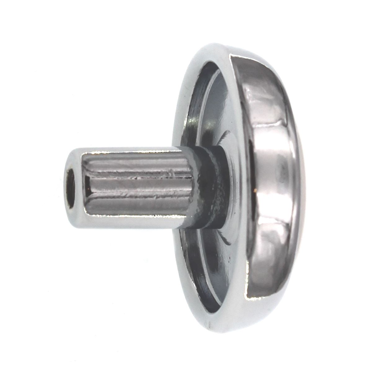 Amerock Allison 1 1/4" Polished Chrome and White Ceramic Center Cabinet Knob 262WCH