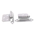 Pair Laurey Variable Overlay Cabinet Hinges White Self-Closing Face Mount 28742