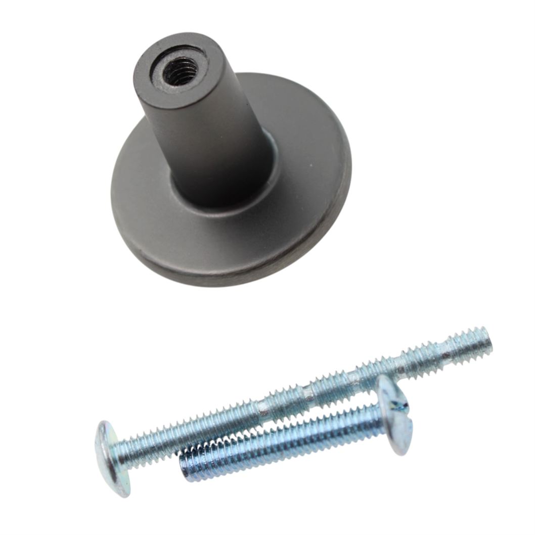 Jeffrey Alexander Calloway 1 1/4" Round Knob Brushed Pewter 331