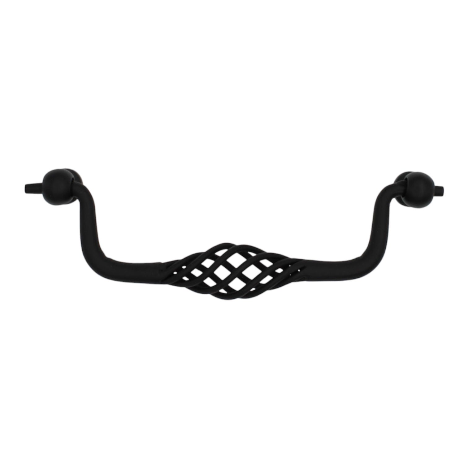 Schaub  Matte Black 5 1/16" (128mm) Ctr Cabinet Bail Pull 334-MB