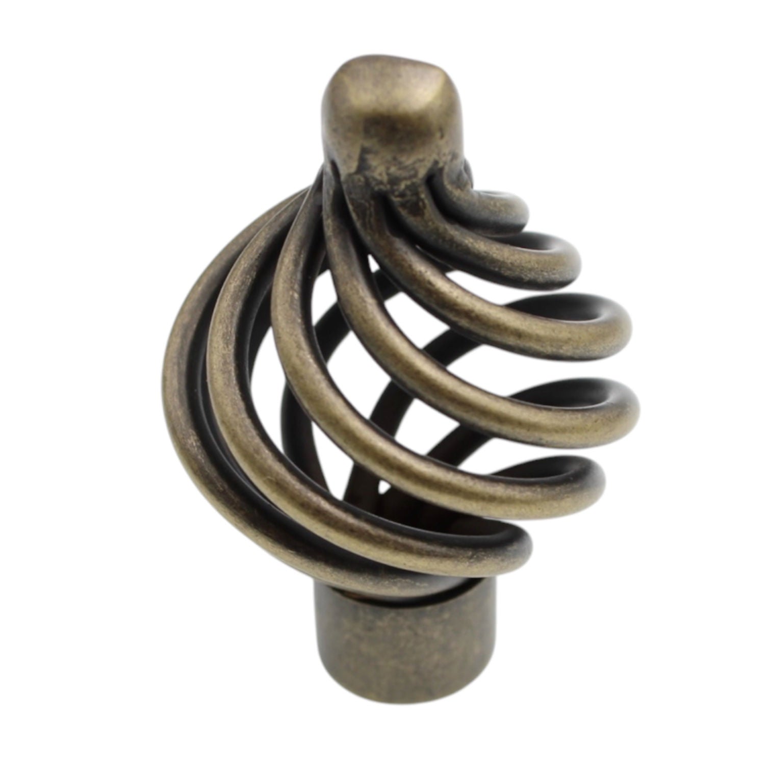 Schaub  Weathered Brass 1 1/4" Birdcage Cabinet Knob 335-WB