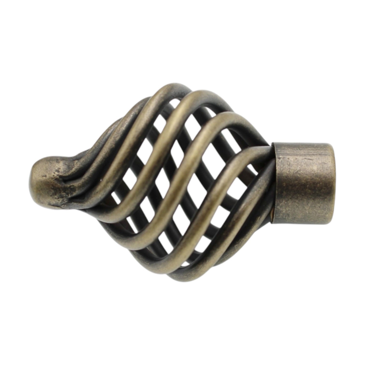 Schaub  Weathered Brass 1 1/4" Birdcage Cabinet Knob 335-WB