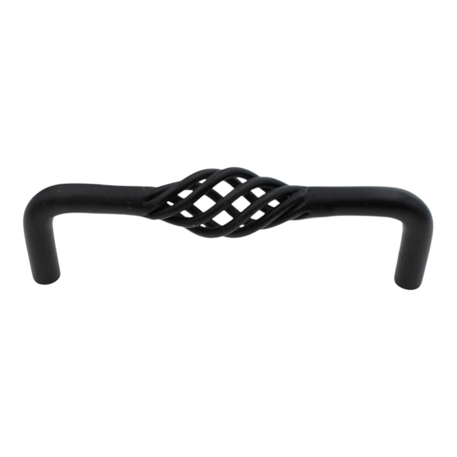Schaub  Matte Black 4" Ctr Cabinet Birdcage 336-MB