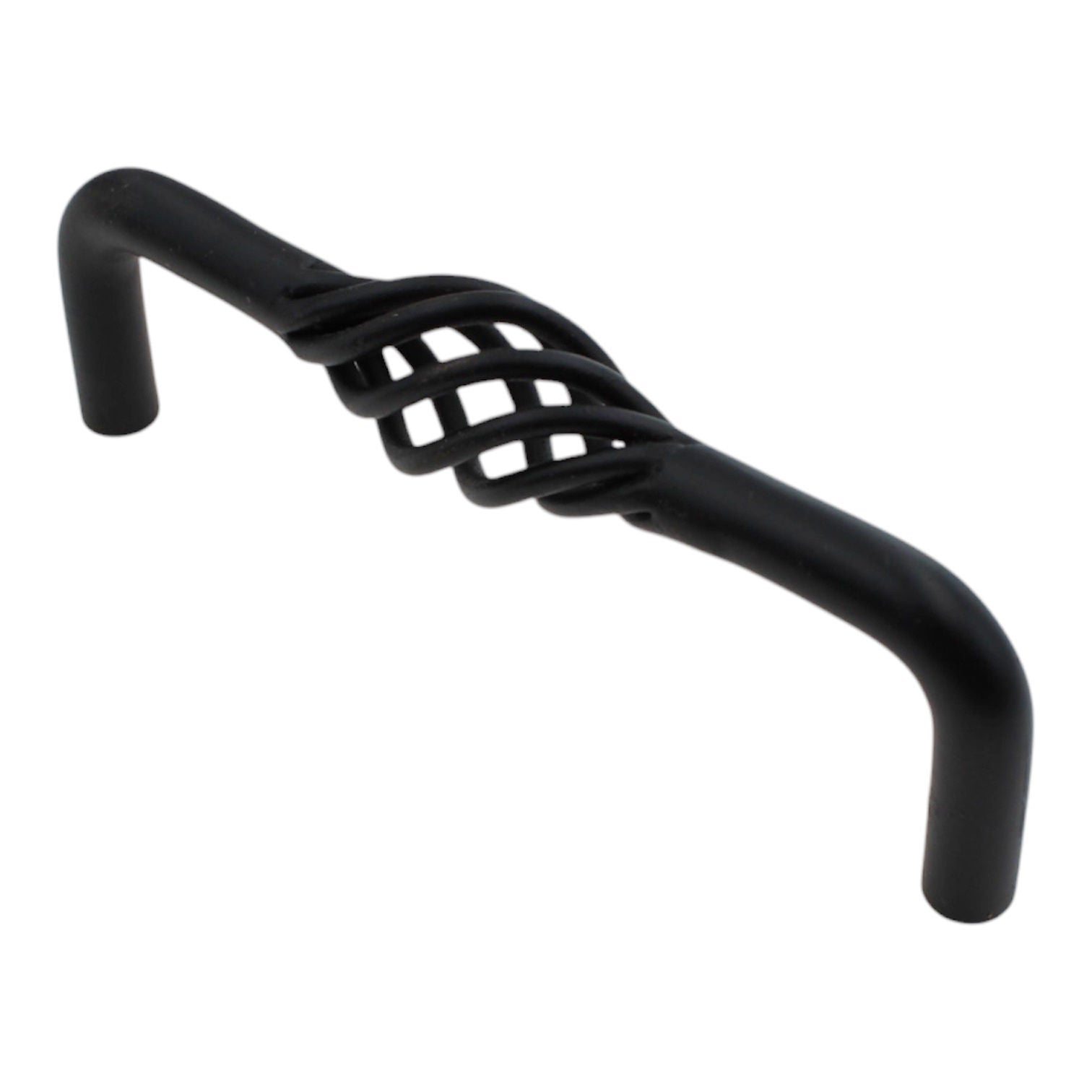 Schaub  Matte Black 4" Ctr Cabinet Birdcage 336-MB