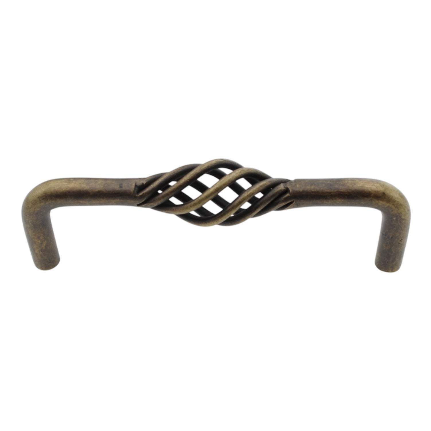 Schaub  Weathered Brass 4" Ctr Cabinet Birdcage 336-WB