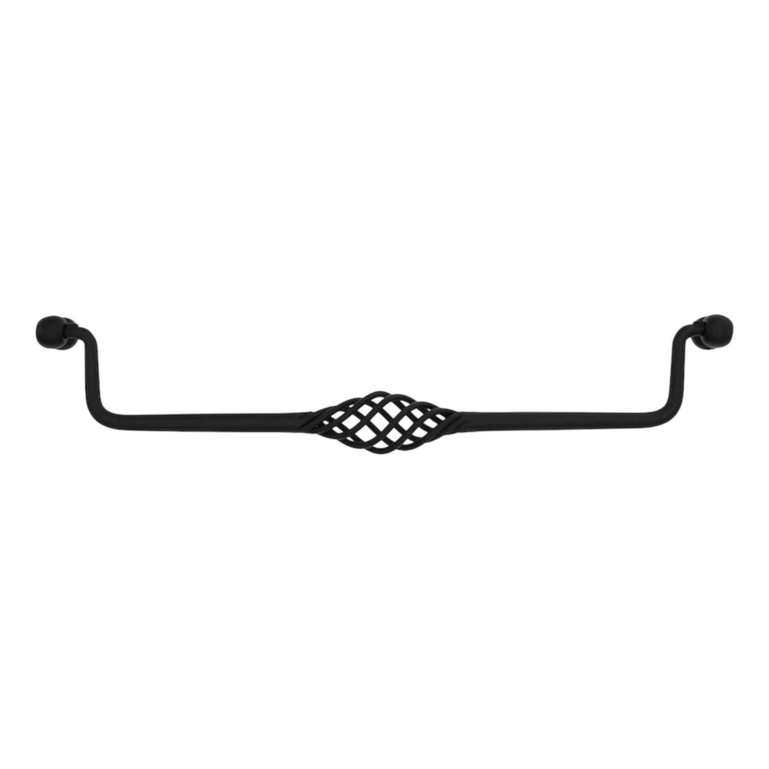 Schaub  Matte Black 10 1/4" Ctr Cabinet Bail Pull 338-MB