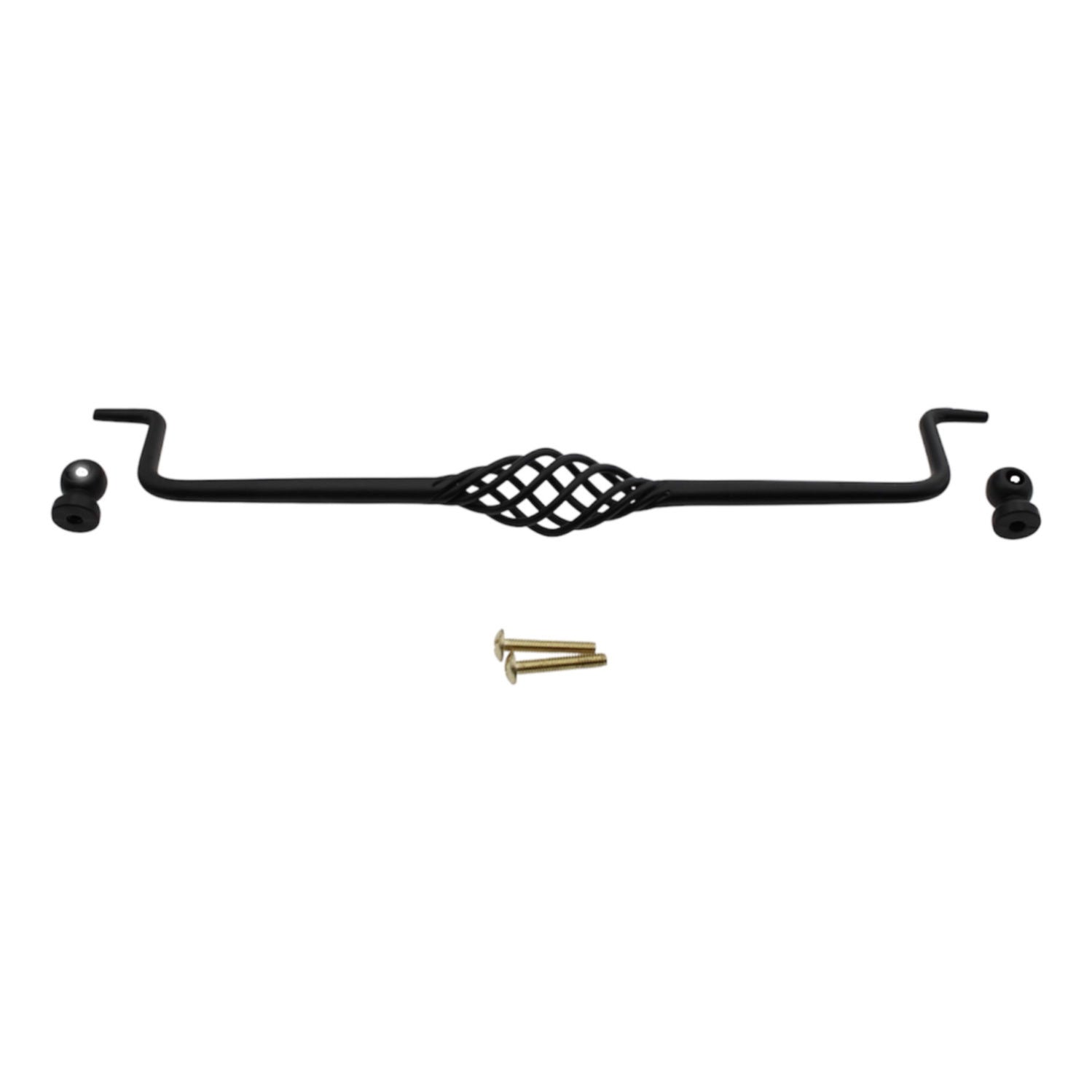 Schaub  Matte Black 10 1/4" Ctr Cabinet Bail Pull 338-MB