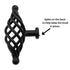 Schaub  Matte Black 3 3/8" Birdcage Cabinet Knob 340-MB