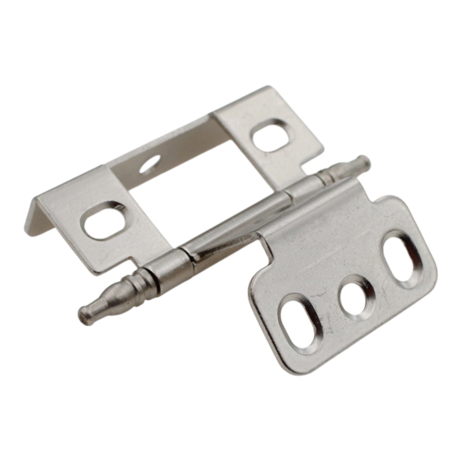 Hafele 3/4" Full Inset Wrap Hinge Matt Nickel Minaret Tip 351.86.600