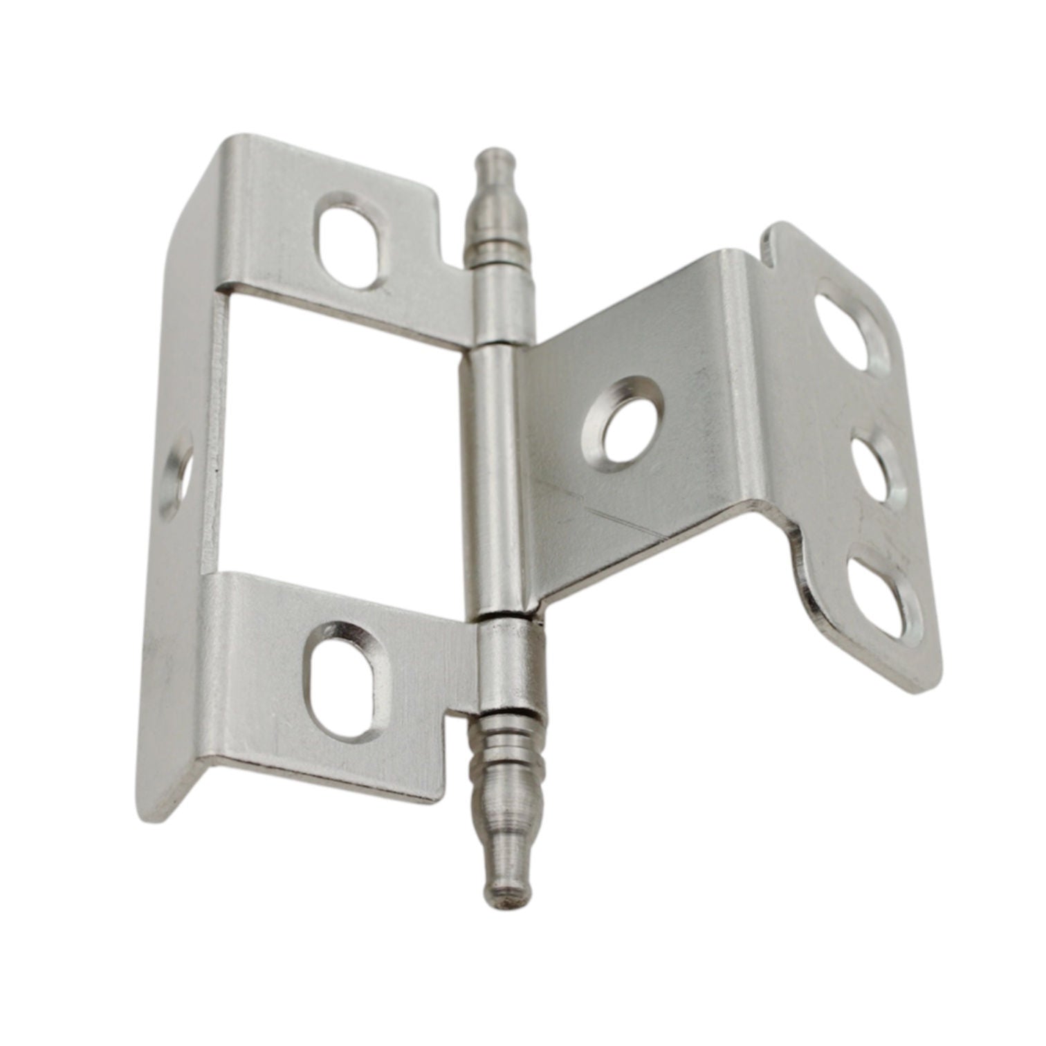 Hafele 3/4" Full Inset Wrap Hinge Matt Nickel Minaret Tip 351.86.600