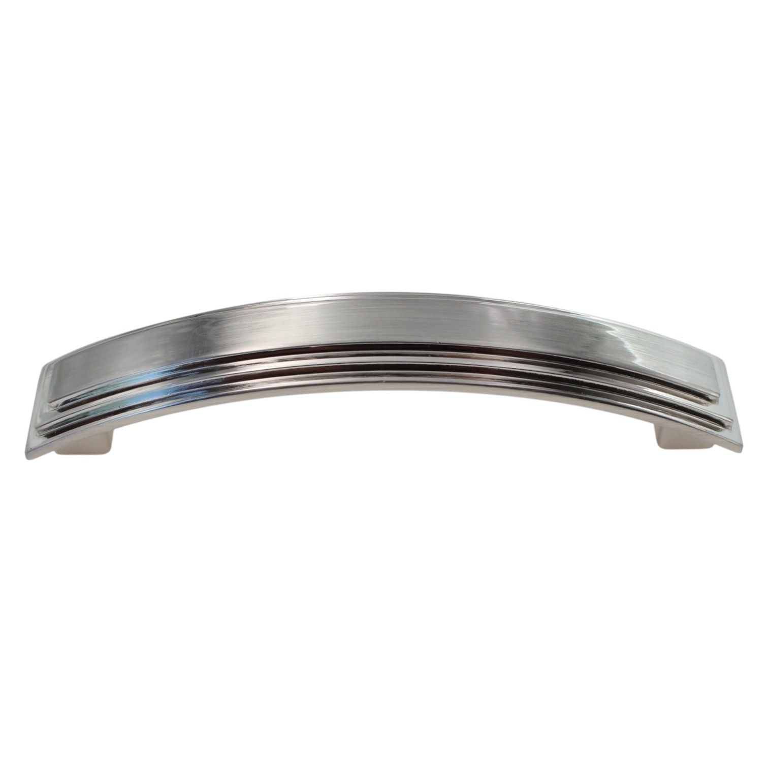 Jeffrey Alexander Calloway  3 3/4" (96mm) Ctr Arch Pull Satin Nickel 351