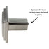 Jeffrey Alexander Calloway 1 1/8" Square Knob Satin Nickel 351