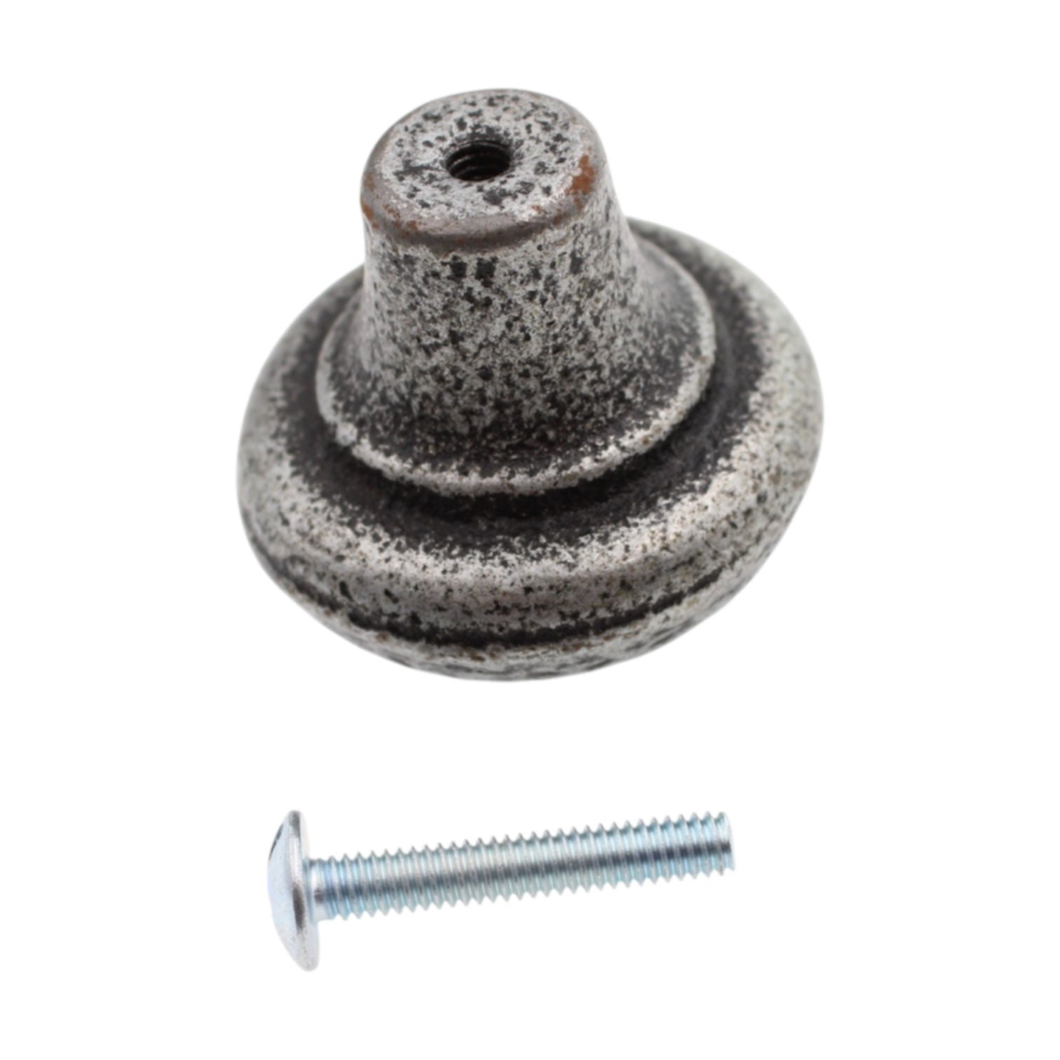 Schaub  Antique Pewter 1 1/2" Round Cabinet Knob 381-AP