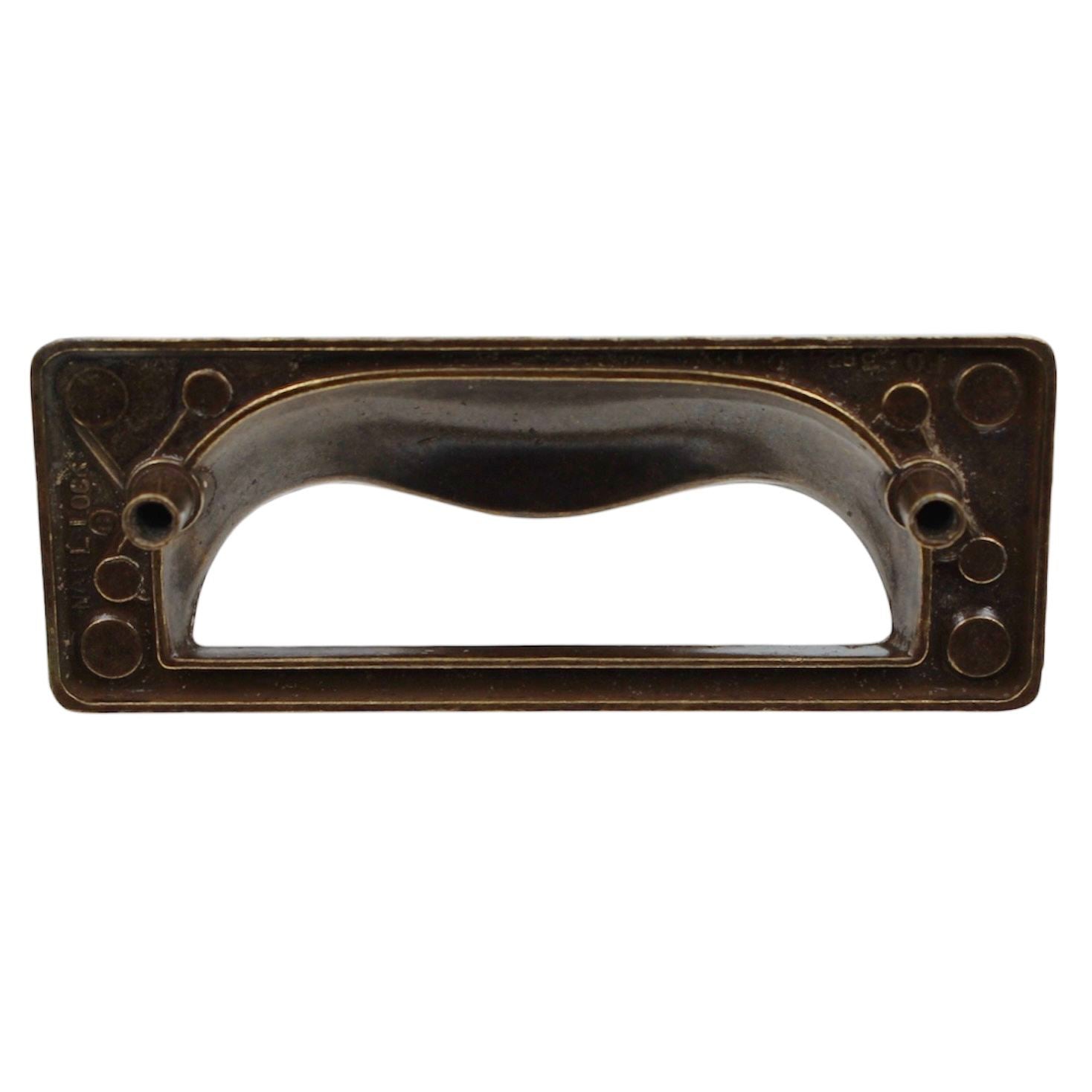 Vintage National Lock Antique English 3" Ctr. Cup Pull Drawer Handle 3824-4A