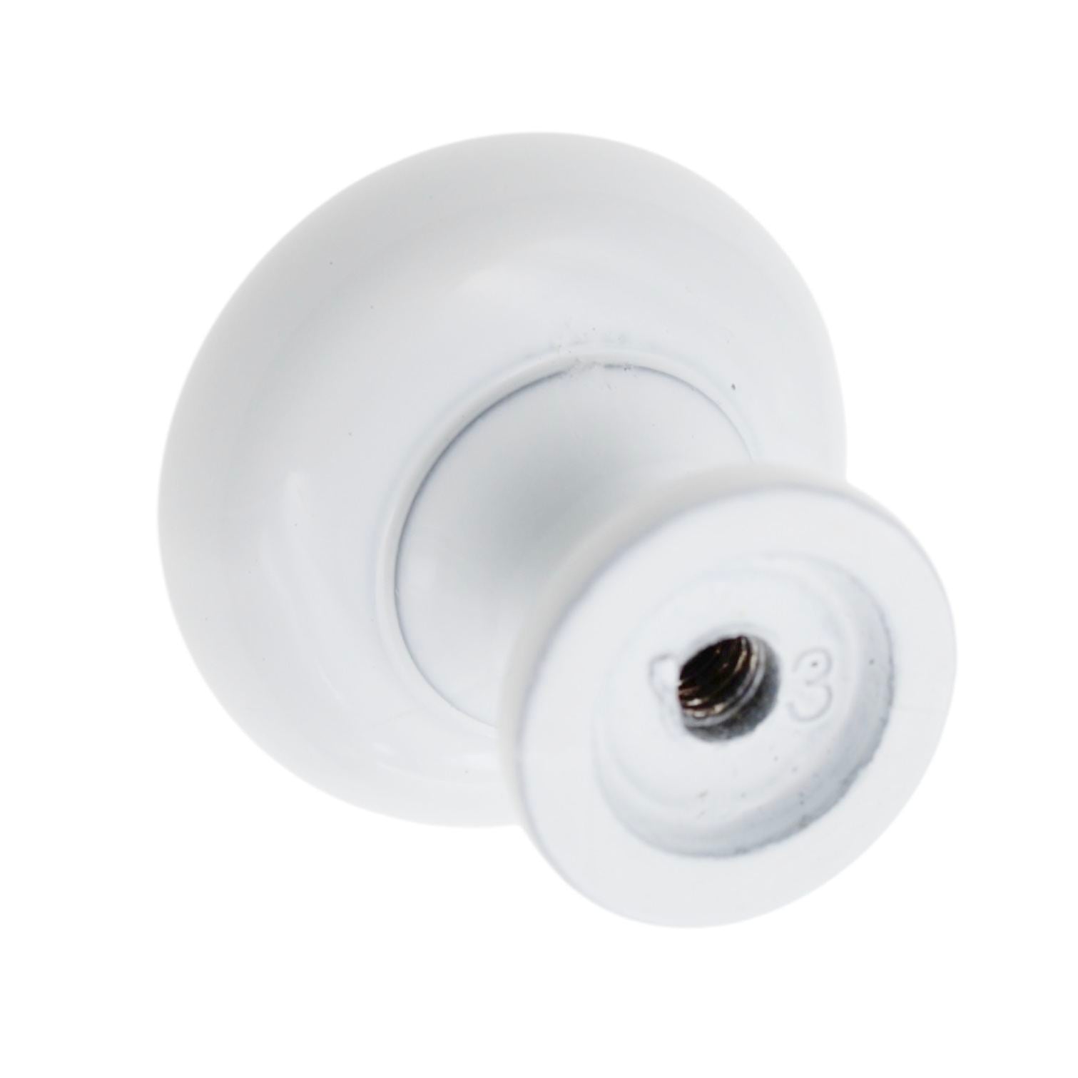 Jeffrey Alexander Madison 1 3/16" Cabinet Knob White 3910-WH