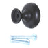 Jeffrey Alexander Madison 1 3/16" Knob Brushed Oil Rubbed Bronze 3910-DBAC