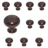 Style Selections Designer Bronze Gilt Round Etched 1 1/4" Knob 40911
