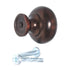 Style Selections Designer Bronze Gilt Round Etched 1 1/4" Knob 40911