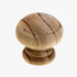 Ultra Unfinished Wood 1 1/4 Inch Cabinet Knob With Brass Insert 41450