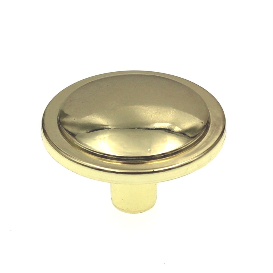 Ultra Designer's Edge 1 1/4 Inch Cabinet Decorative  Knob Polished Brass 41521