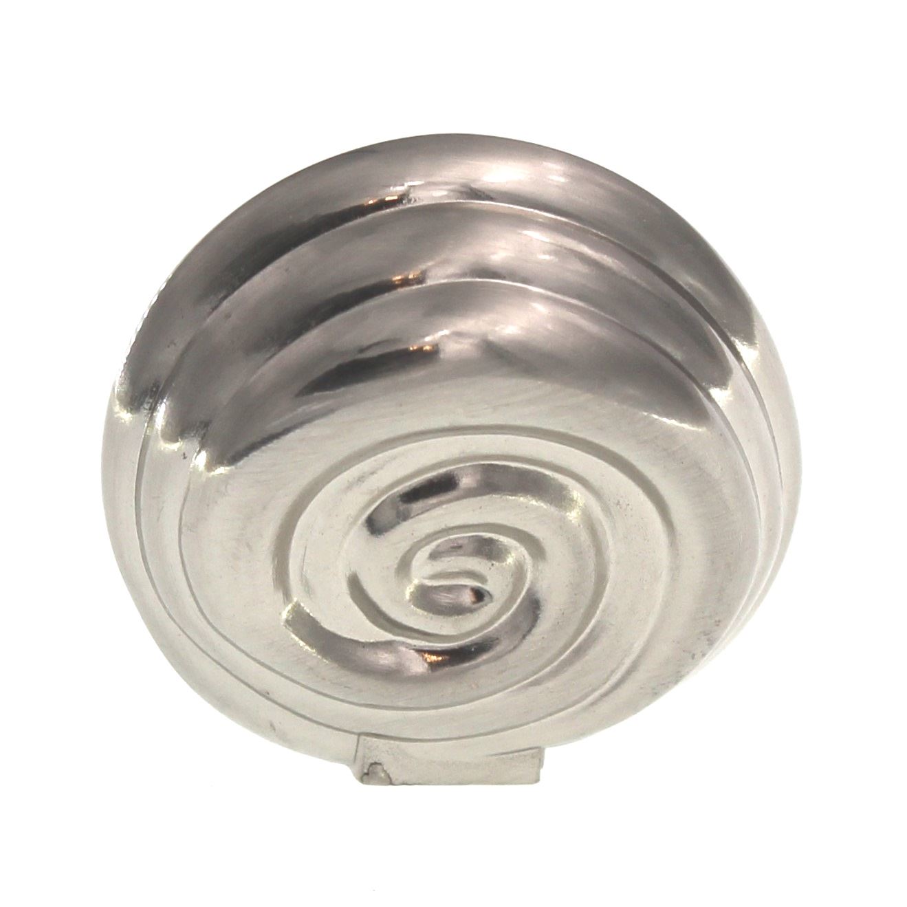 Jeffrey Alexander Lille 1 3/8" Cabinet Knob with Swirl Satin Nickel 415SN