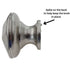 Jeffrey Alexander Drake Angled 1 3/16" Round Knob Satin Nickel 423