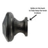 Elements Drake 1 3/16" Cabinet Knob Brushed Pewter 423BNBDL